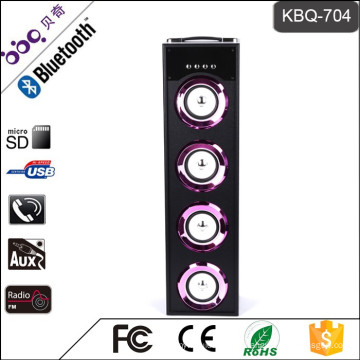 BBQ KBQ-704 4 pouces soutien audio entrée / pilote USB / carte TF Bluetooth haut-parleur